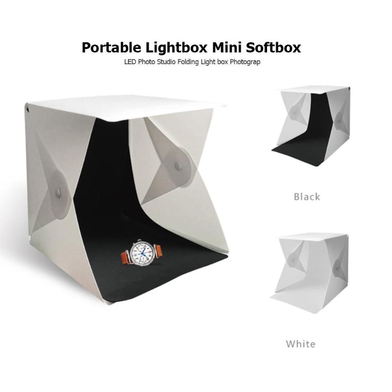 Portable LED Photography Studio Lightbox 20cm Mini Photo Softbox for DSLR