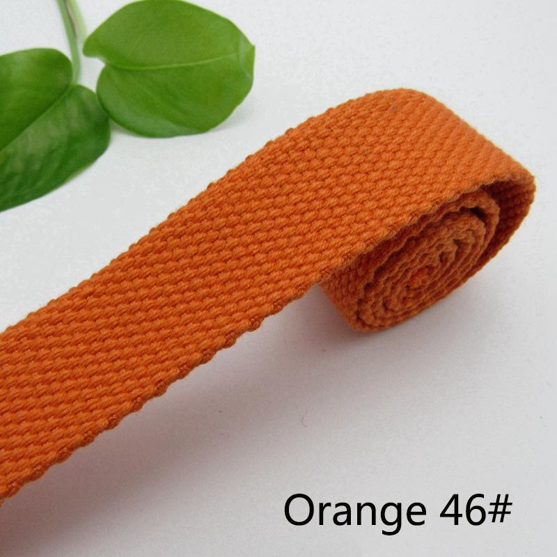 3Meter 50mm Dicke 2mm Leinwand Polyester Baumwolle Gurtband Etikett Band Taschen Rucksack Gurtband Voreingenommenheit Bindung Band DIY NäHenne Handwerk: Orange