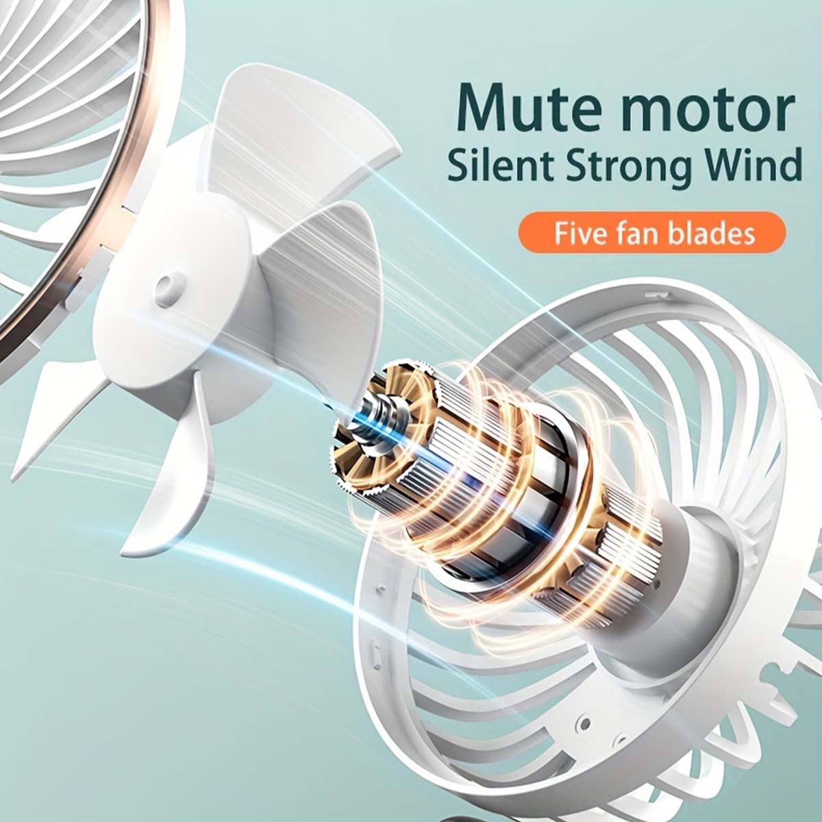 Ventilador eléctrico portátil, aire acondicionado, Mini enfriador, ventiladores de mano recargables para el hogar, Aire libre, cuchillas de acondicionamiento Usb