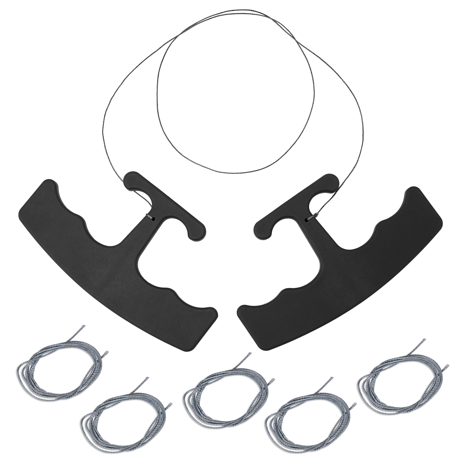 FOSHIO Car Emblem Logo Remover Tool Vehicle Body Label Sticker Glue Peeling Cleaning Automotive Spoiler Stripping Knifeless Wire: black