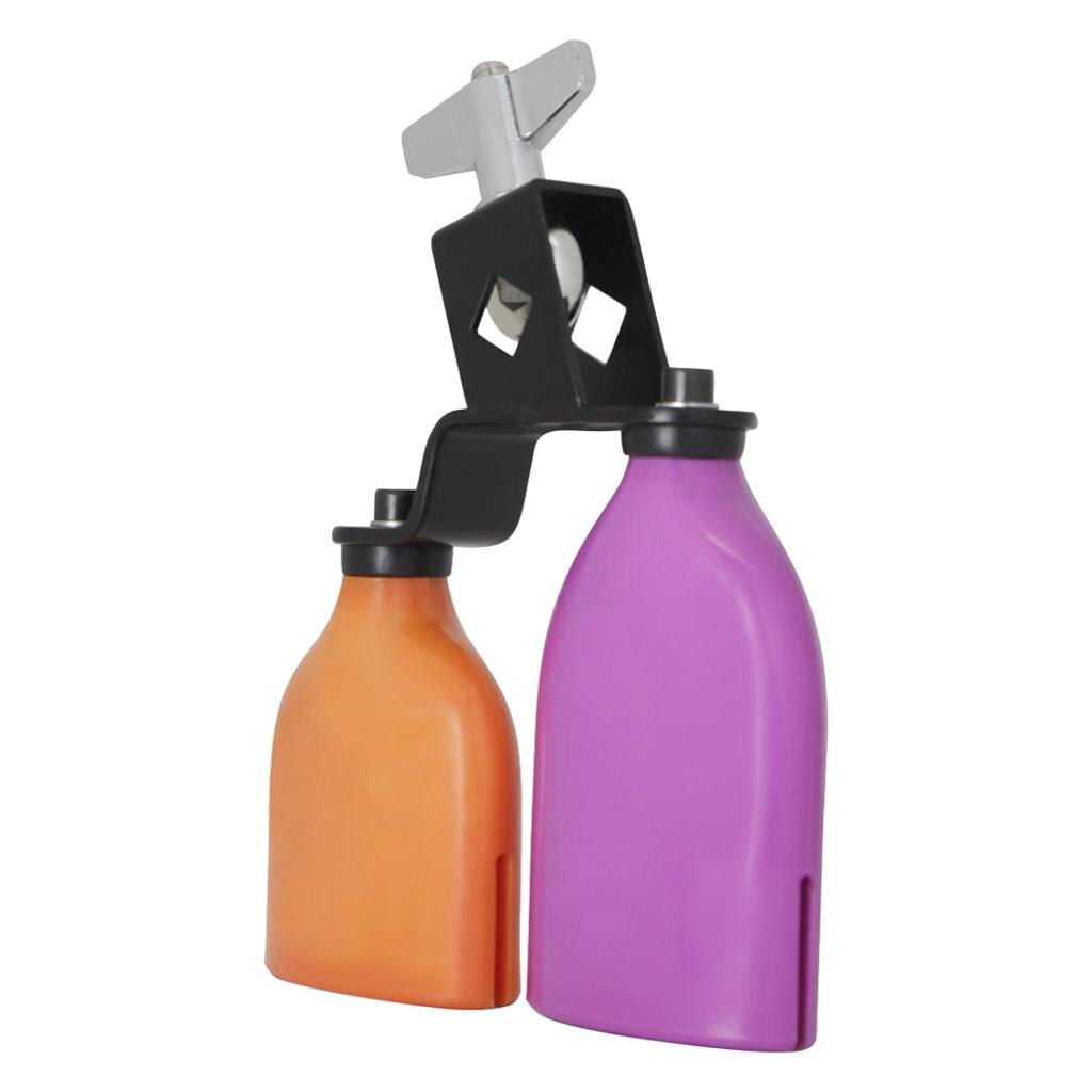 Durable Drum Percussion Cowbell Colors High-Low Sound for Drummer