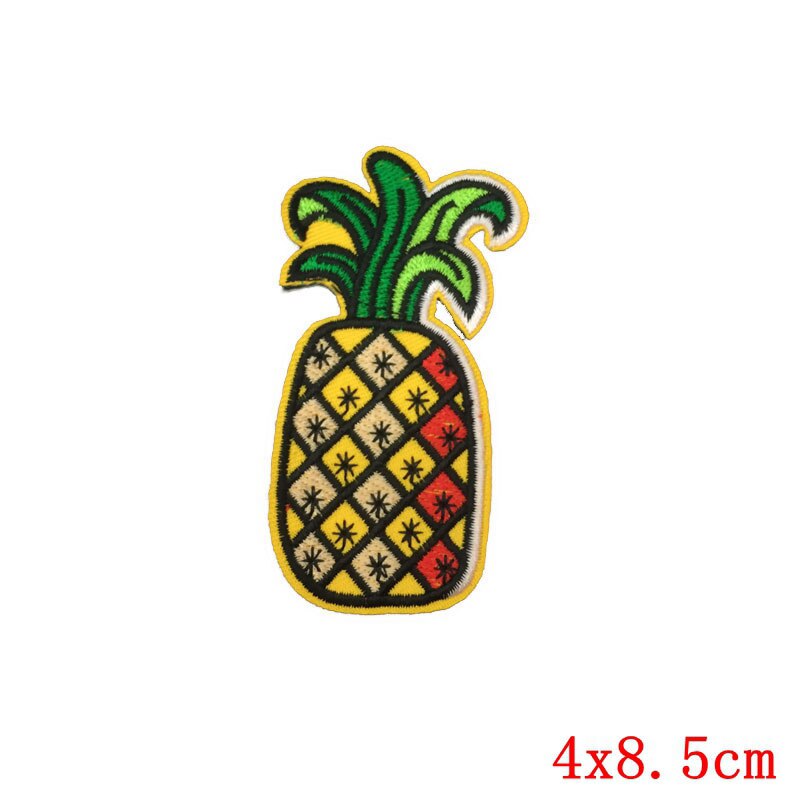 Ananas Geborduurde Ijzer Op Patch Kleding Diy Creatieve Badges Jackfruit Patches Voor Kleding Rugzak Cowboy Jas Stickers F