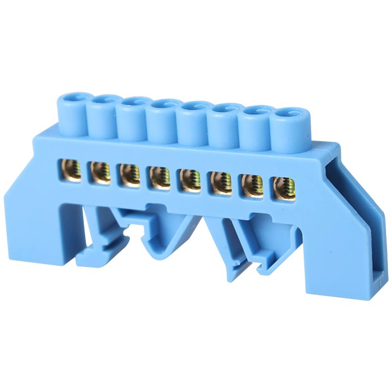 Zero line grounding bar 6 X9 bridge type guide rail distribution box Zero line grounding bar 6X9 parallel wiring terminal ground