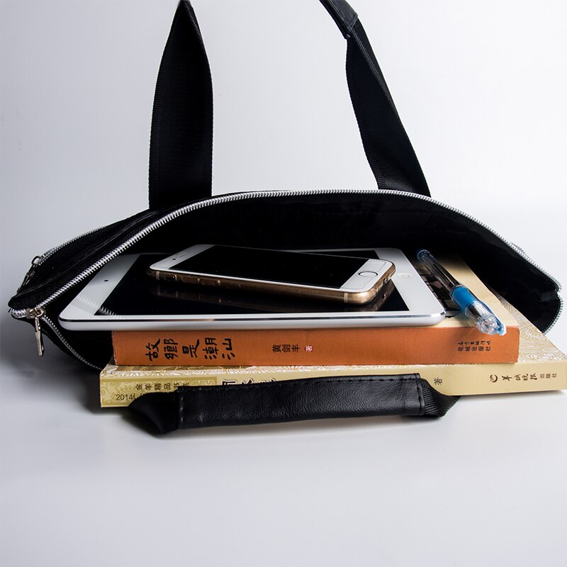 Canvas Office Zipper Bag For Portable File Bags Large Capacity Men's And Women's Handbags