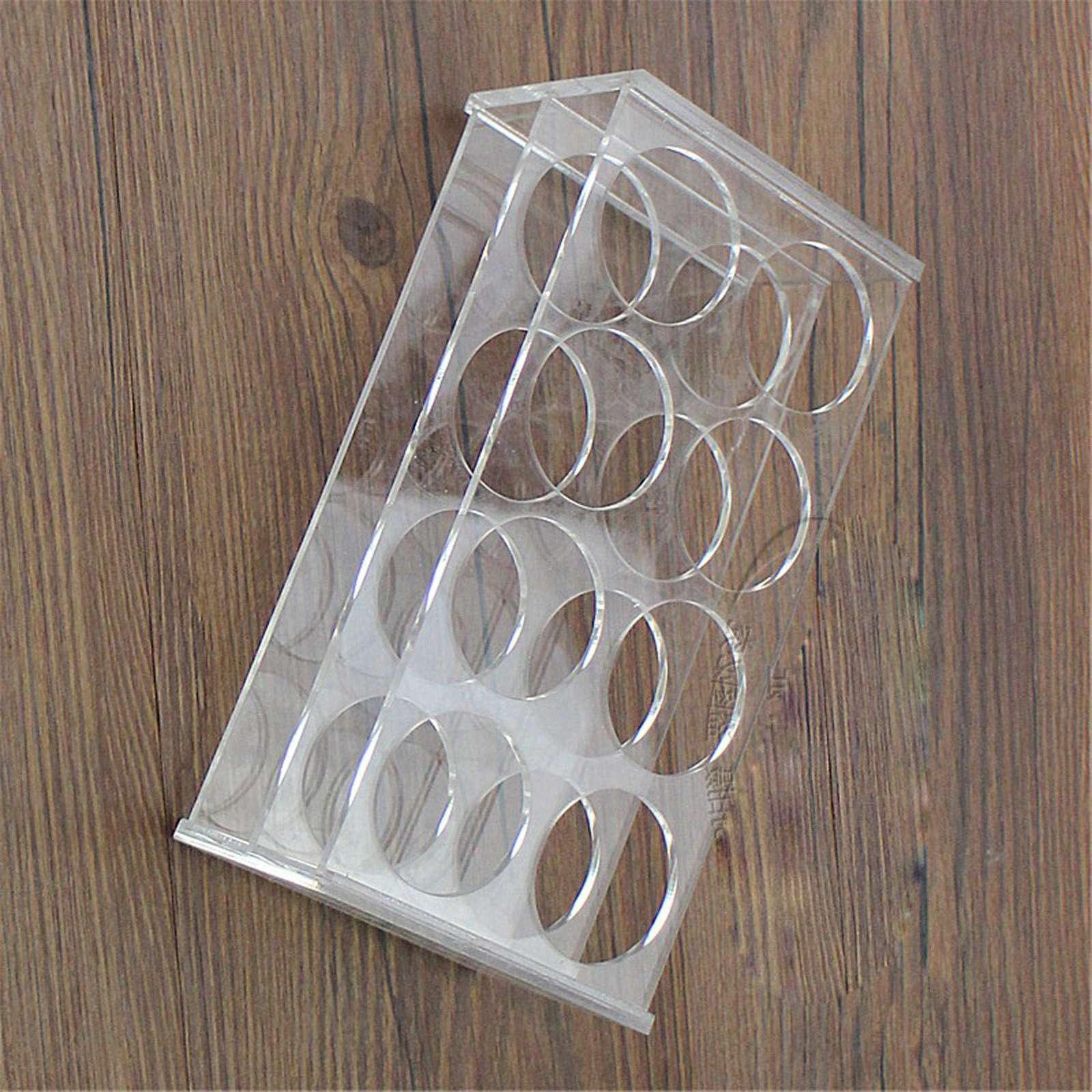 Soporte de estante de metacrilato de metilo de 8 agujeros, diámetro de 40mm, para tubos de centrífuga de 100ml