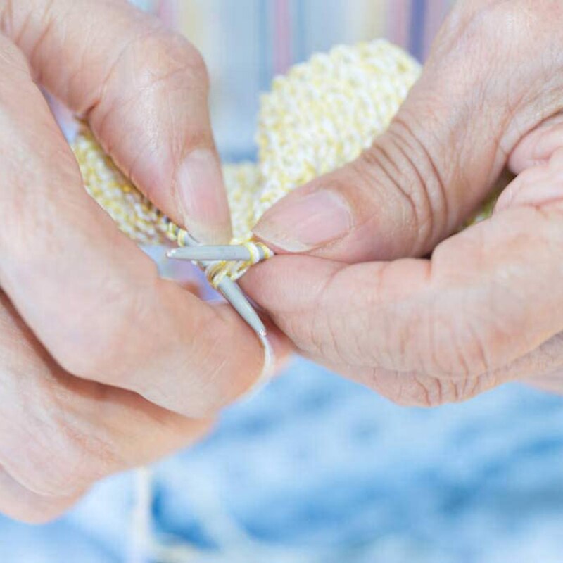 Práctico juego de agujas de tejer de acero inoxidable de 35cm, herramienta de ganchillo de una sola punta, agujas de tejer para manualidades, 2,0mm-8,0mm