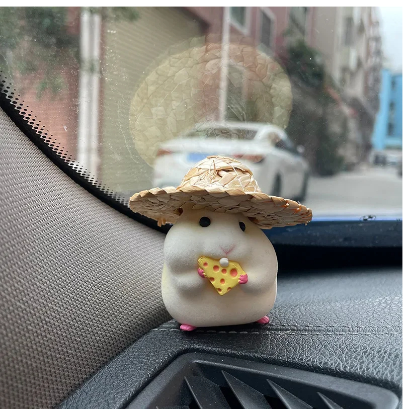 Auto Decoratie Hamster Auto Accessoires Console Schattige Pop Auto-interieur Hanger Decoratie Cool Decoratie Accessoires