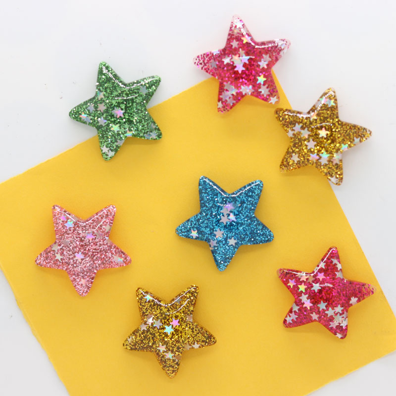 Imán de nevera de estrella brillante para niños, decoración roja, dorada, amarilla y azul, pegatina magnética, pizarra blanca, educativo para edades tempranas