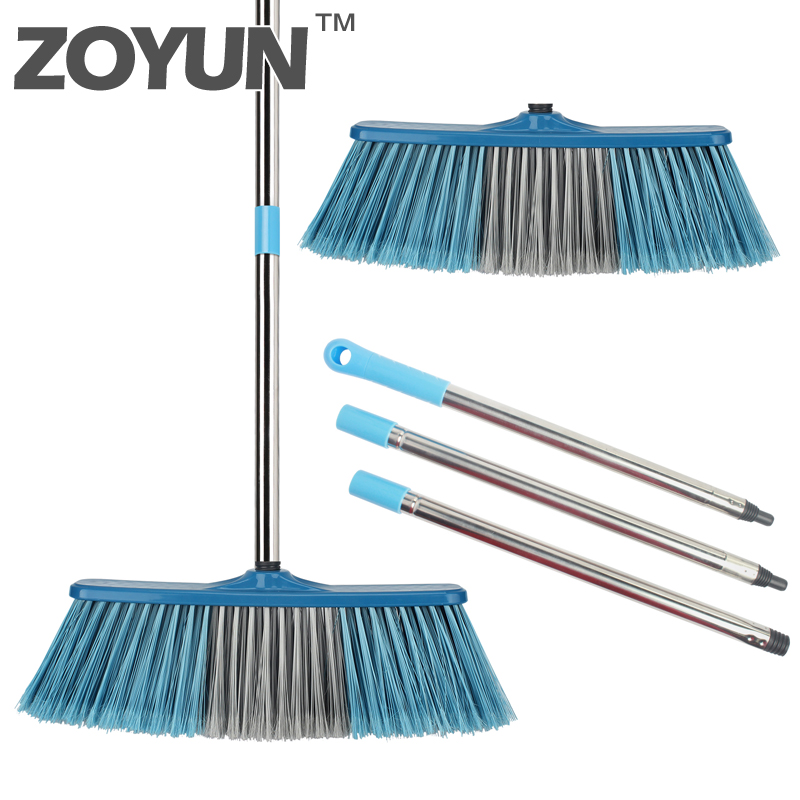 Big Floor Cleaning Broom Adjustable Long Handle Stiff Bristle Grout Brooms Scrubber for Cleaning Outdoor Courtyard Warehouse