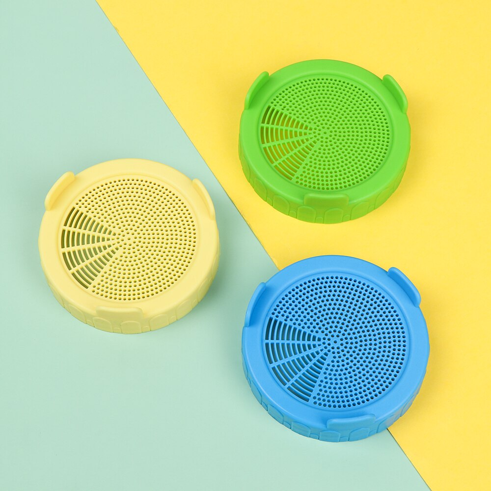 1PC Sprouting Lid For 86mm Mason Jar Food Grade Mesh Sprout Cover Kit Seed Crop Germination Vegetable Plastic Sealing Ring Lid