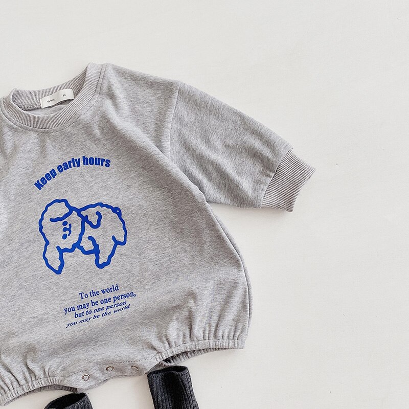 MILANCEL nueva ropa de bebé sonrisa oso Bodi de bebé niño casual niño niñas mono bab traje