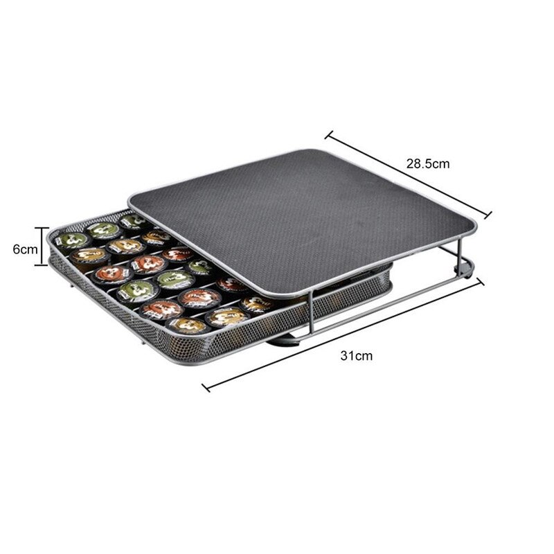 Coffee Capsule Box Drawer Holder Coffee Pod Storage Rack Machine Stand Nespresso Coffee Capsule Stand Dolce Gusto Organization