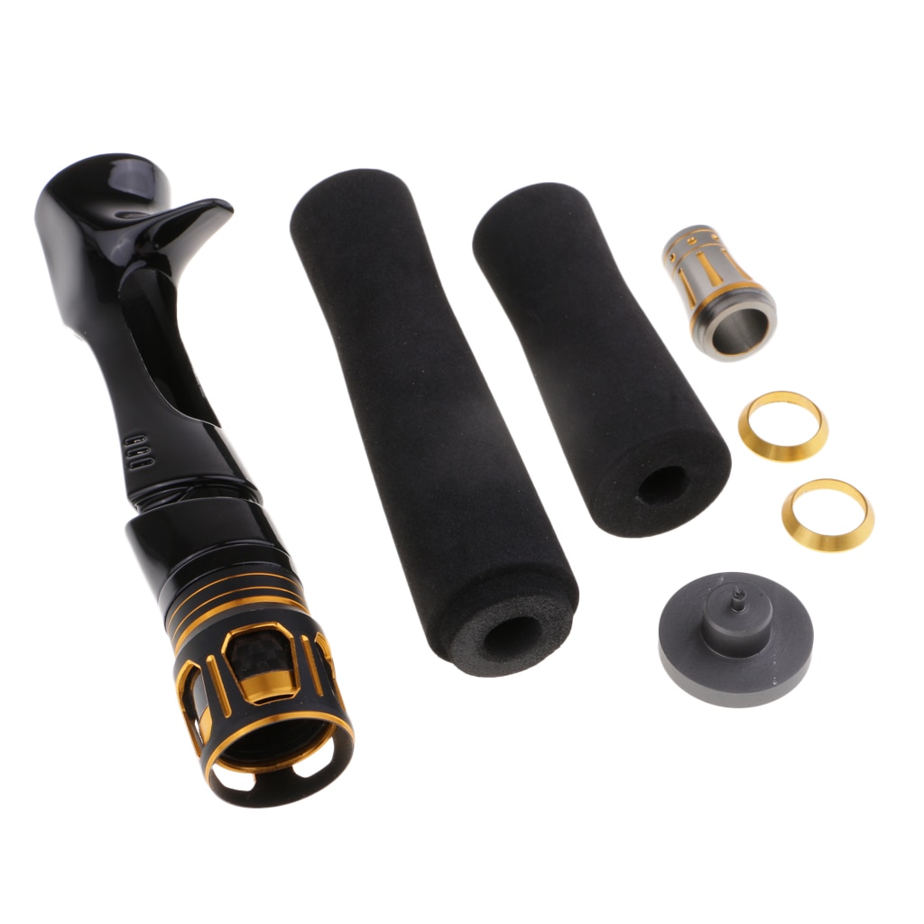 Metal Fishing Rod EVA Wheel Seat Handle Lightweight Fishing Rod Handle Grip Kit for Rod Building or Repair