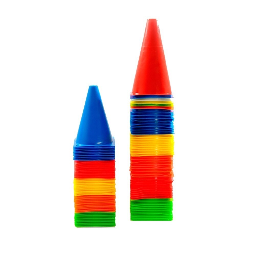 10Pcs Plastic Soccer Football Basketball Training Anti-wind Sign Cone Barrier Outdoor Sports Accessories