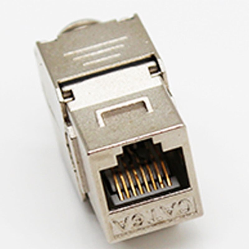 MOOL 6Pcs CAT6A Super Category 6 Zinc Alloy Shielding Module Gigabit FTP Free Printing Module