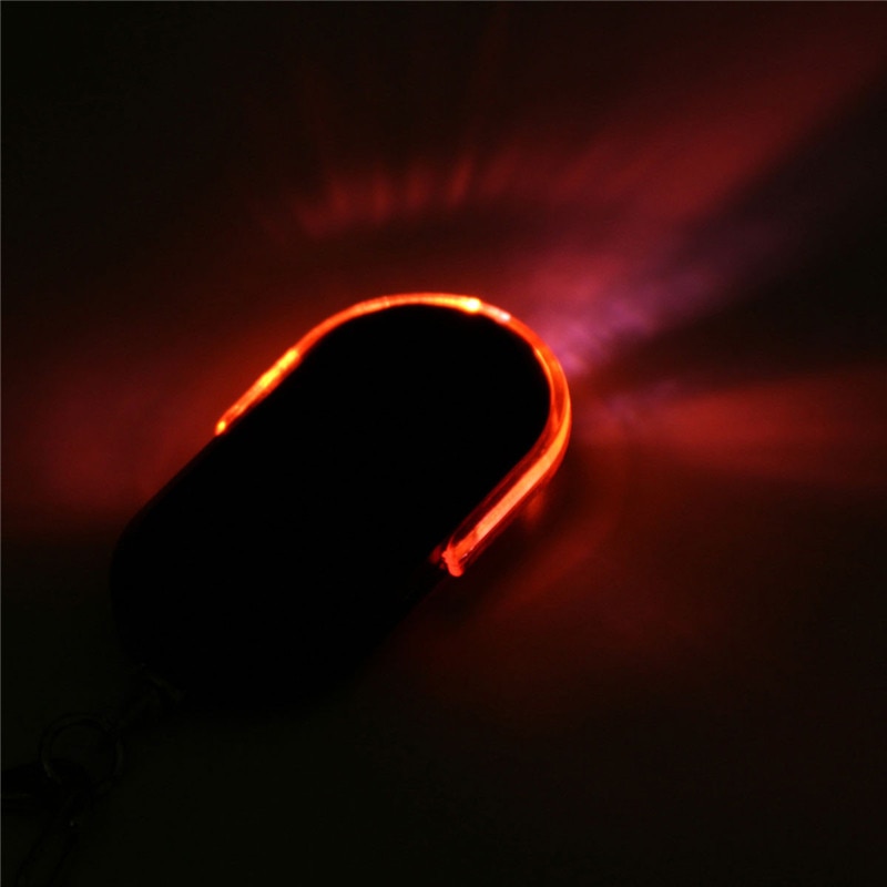 Wireless Anti-Lost Alarm Key Finder Locator Keychain Whistle Sound LED Light