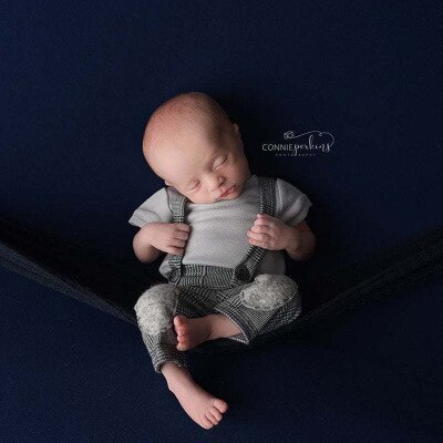 0-1M Neue Geboren Baby Kleidung Mädchen Jungen Hut Plaid Kostüm Wenig Gentleman Neugeborenen Fotografie Requisiten Foto Studio zubehör Hosen