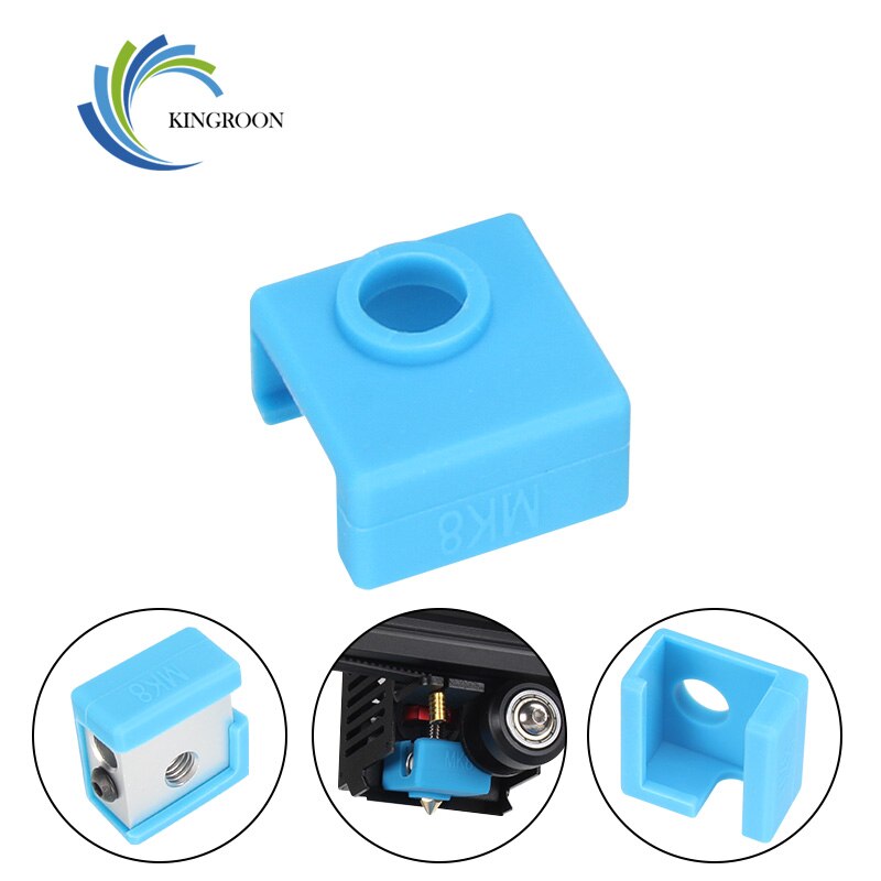 KINGROON MK7 MK8 Beheizte Block Abdeckung Schutzhülle Silikon Socke Abdeckung 3D Drucker Erhitzt Block Heißer Ende Socke 3D Drucker Teile