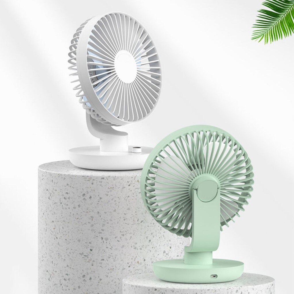 Oscillating Low Noise Smart Home Portable Handheld Multi-function Mini Fan Battery Operated Table Fan with Adjustable Head