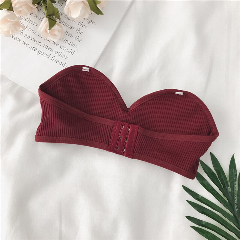 Invisible Shoulder Strap Tube Top Women Bras Tube Top Comfortable Girl Underwear