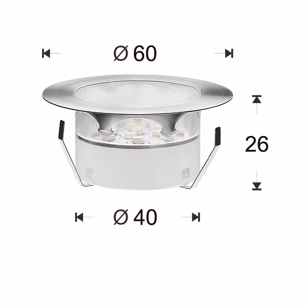 QACA Außeneinbau Lampe Niederspannungs FÜHRTE Deck Beleuchtung Edelstahl Wasserdichte B108