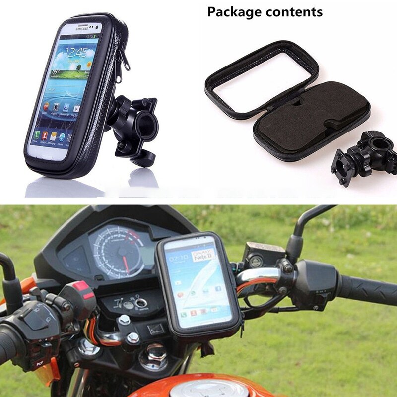 Bicycle Motorcycle Phone Holder Waterproof Case Bike Phone Bag for iPhone Samsung Mobile Stand Support Scooter Cover