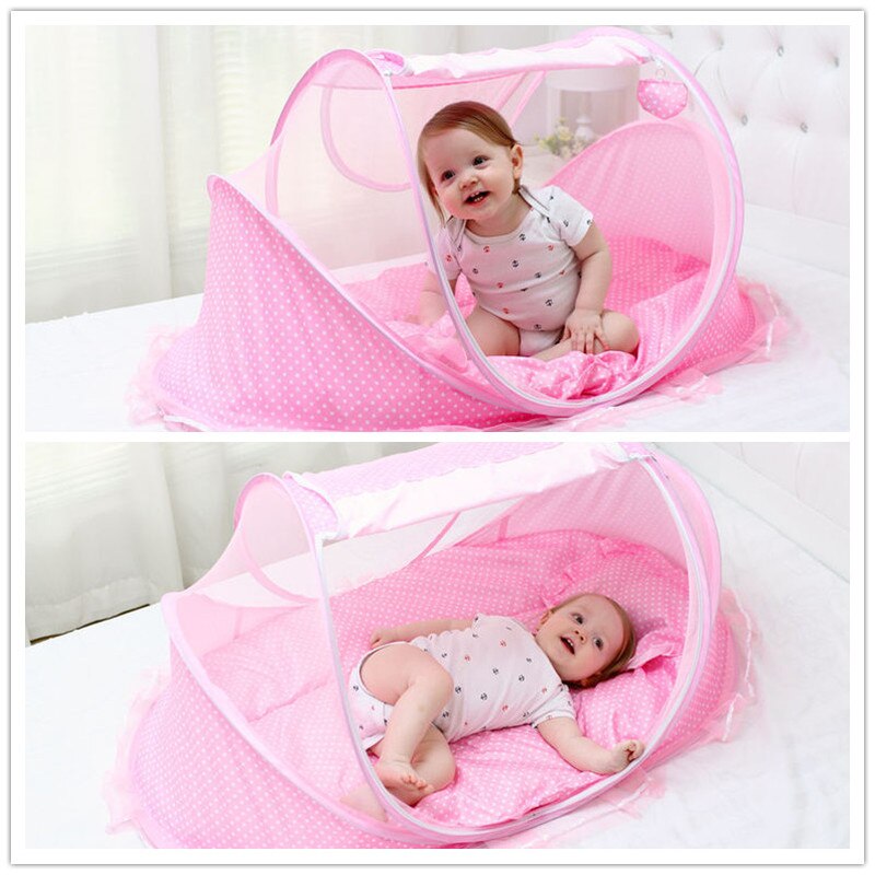 Baby Bettwäsche Krippe Netz Tragbare Faltbare Schlaf Netz Neugeborenen Moskito Zelt freundlicher Bett Zelt Moskito Netz für Baby Krippe