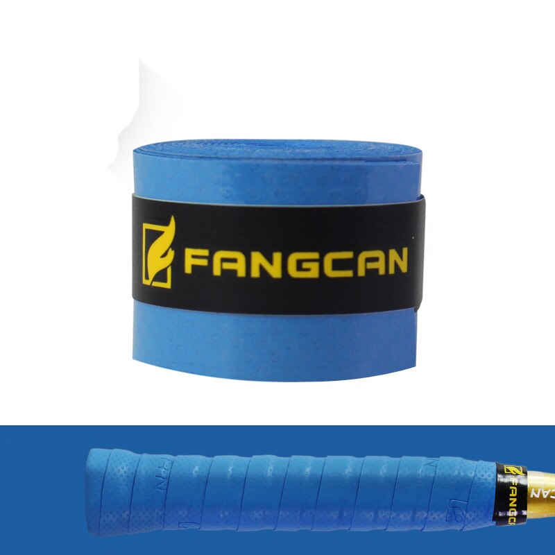 5 pc/ parti fangcan tennisracket pu tack overgrip 0.8mm tykkelse skridsikker svedabsorberet blød wrap tape: Blå