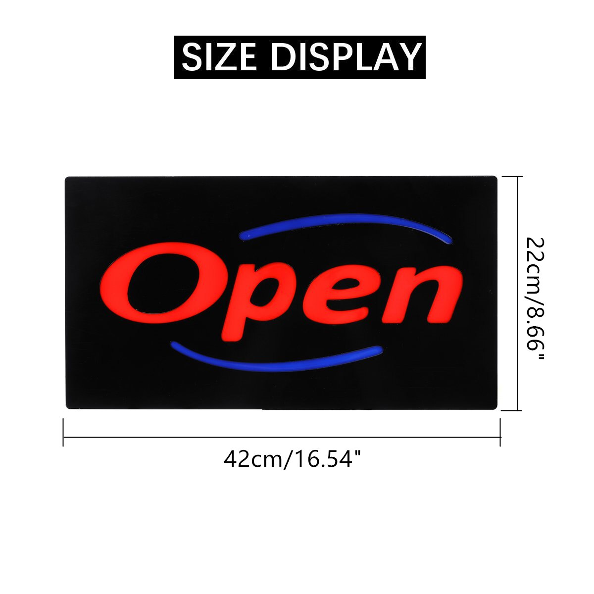110-240V Open LED Neon Sign Light Board Hanging Bar Pub Party Door Display Art Lamp Shop Decor Advertising Commercial Lighting