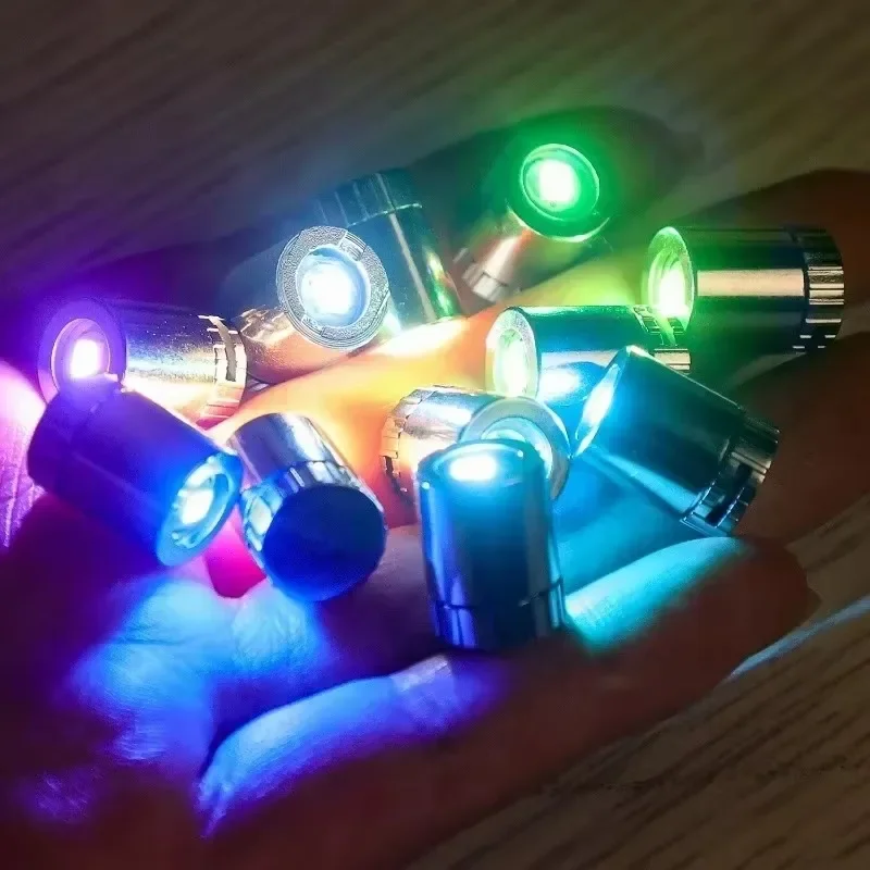 60/1 stk. mini-led-lys miniatyrpærer til lykt, vekebase, batteridrevet, fargerike lys, festdekor, årsdekor