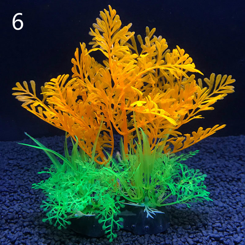 12 Soorten Aquarium Decoratieve Planten Waterplanten Decoratieve Fish Tank Decoratie Kunstplanten Accessoires Iandscaping 14Cm: 6