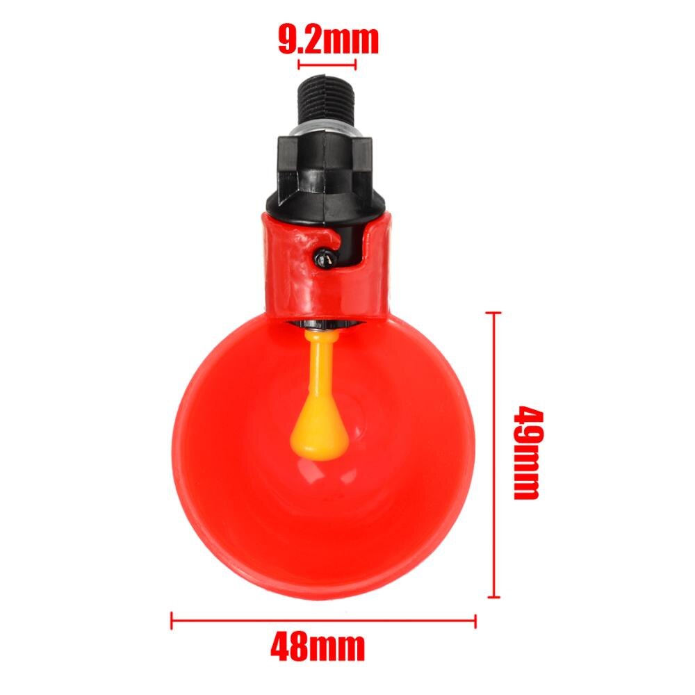 5pcs Water Drinker Bird Automatic Drinking Bowls Chicken Coop Waterer Poultry Chick Water Feeder Farm Supplies