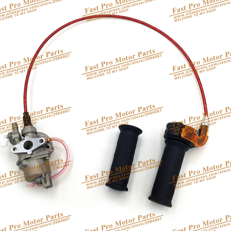Carburador de motor para bicicleta de bolsillo, Mini Quad ATV, Dirt Bike, MiniMoto, Go Kart, Buggy, 47cc, 49cc, 2 tiempos: Castaño