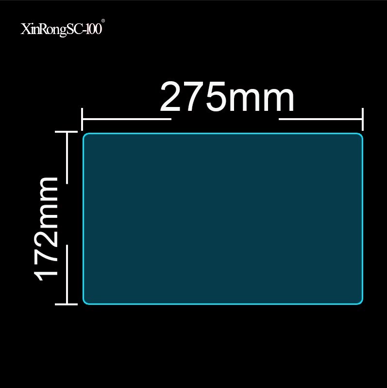 Dla 11,6 11 10,6 10,4 10,1 10 9,6 8 7,85 7-calowy tablet z Androidem Folia ochronna ze szkła hartowanego Uniwersalny rozmiar: 235 * 165 mm: Brązowy