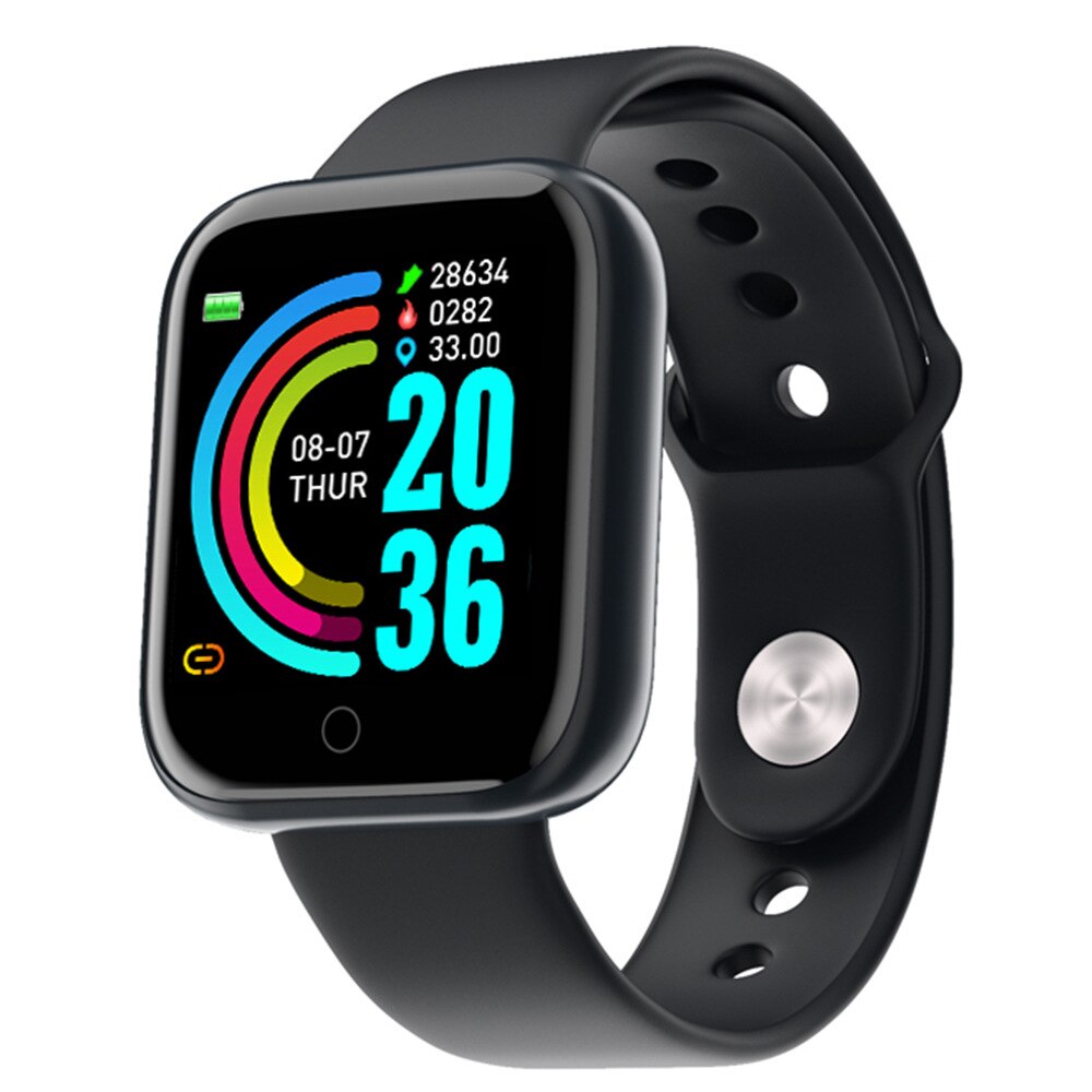 Bluetooth Smart Horloge Vrouwen Mannen Smartwatch Voor Android Ios Smart Klok Fitness Tracker Siliconen Band Waterdicht Hartslag