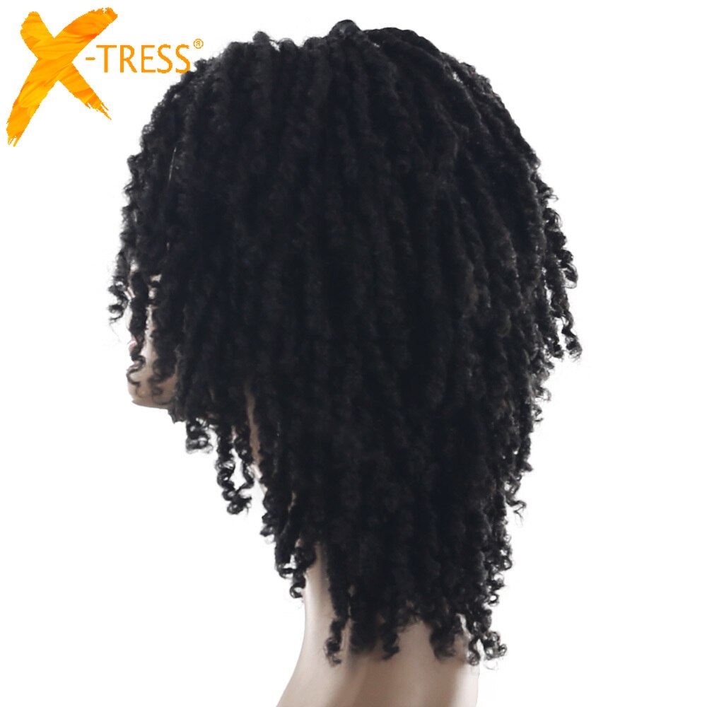 X-tresse Faux Locs kurz Bob Zöpfe Perücken Dreadlock häkeln Twist geflochten Synthetik Perücke Pro Schwarz Frauen 10Zoll Maschine gemacht Perücke
