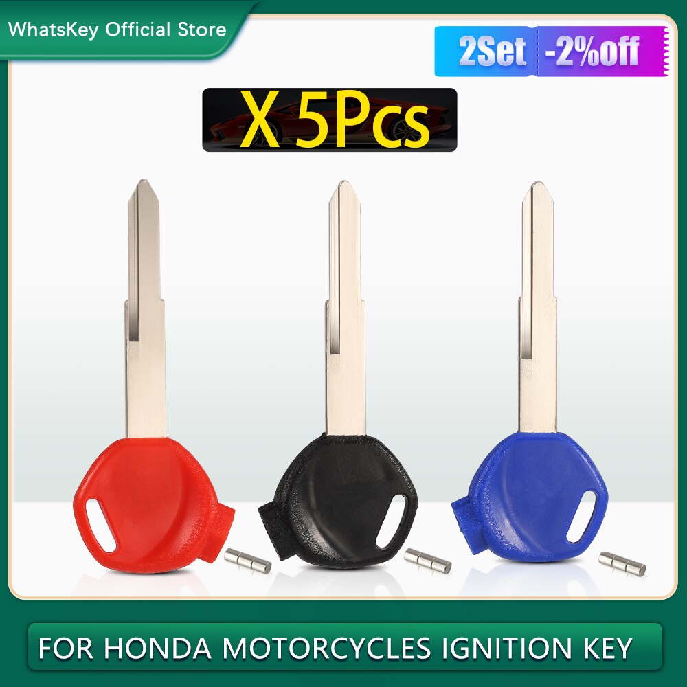 5Stck leer Motorrad zündung Schlüssel Für Honda 100 125 150 CC Rolle DIO Z4 Z125 SCR 100 WH110 Mit Magnet Anti-Diebstahl sperren-Geschmack