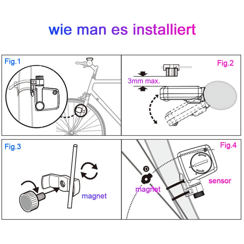 Draadloze Motorfiets Fietscomputer Fiets Snelheidsmeter Kilometerteller Waterdichte Fietsen Computer Met Led Display 3 Kleuren Backlight