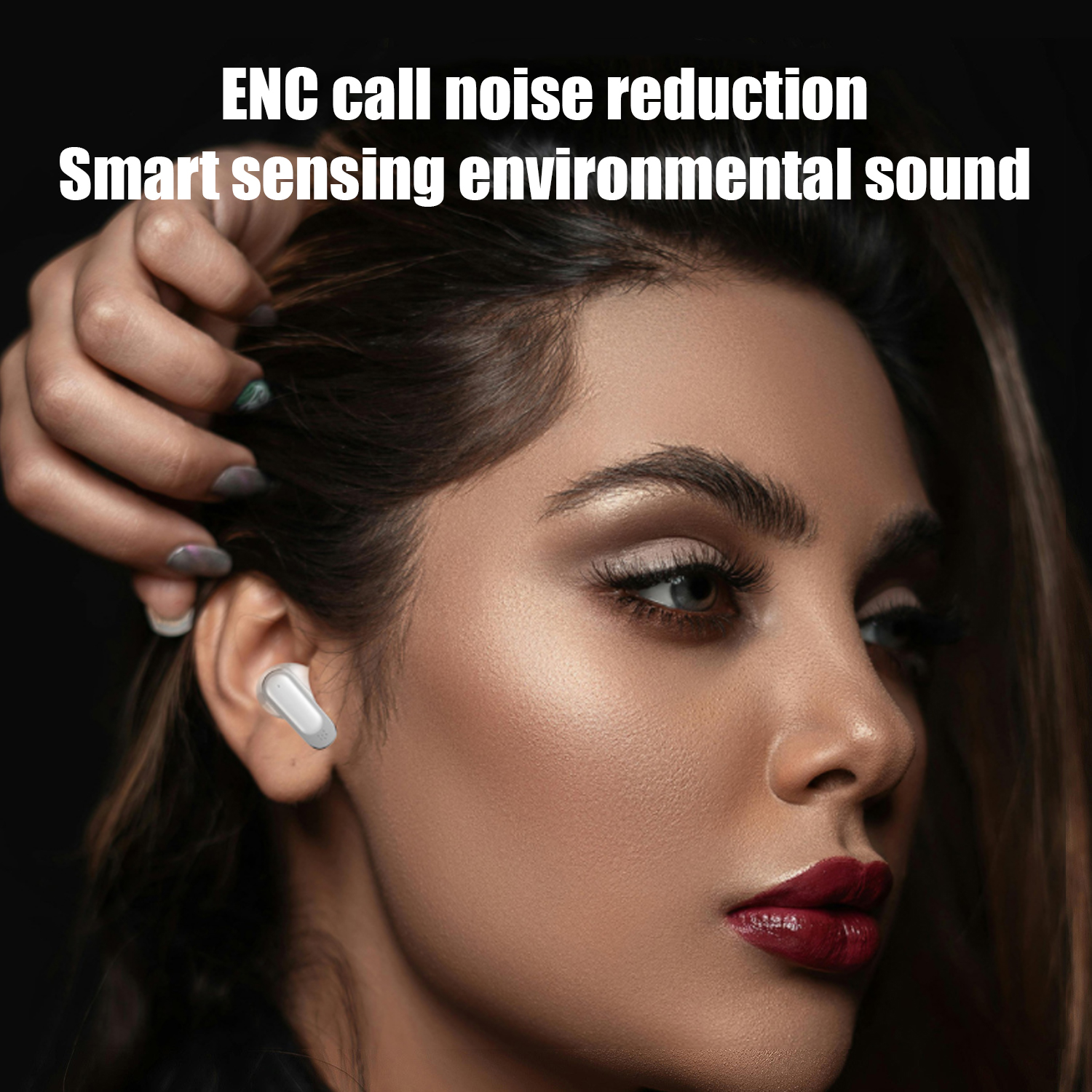 Xiaomi V11 Wireless Bluetooth Earphones Headphones Outdoor Sport Headset Noise Reduction With Display Touch Control Earbuds