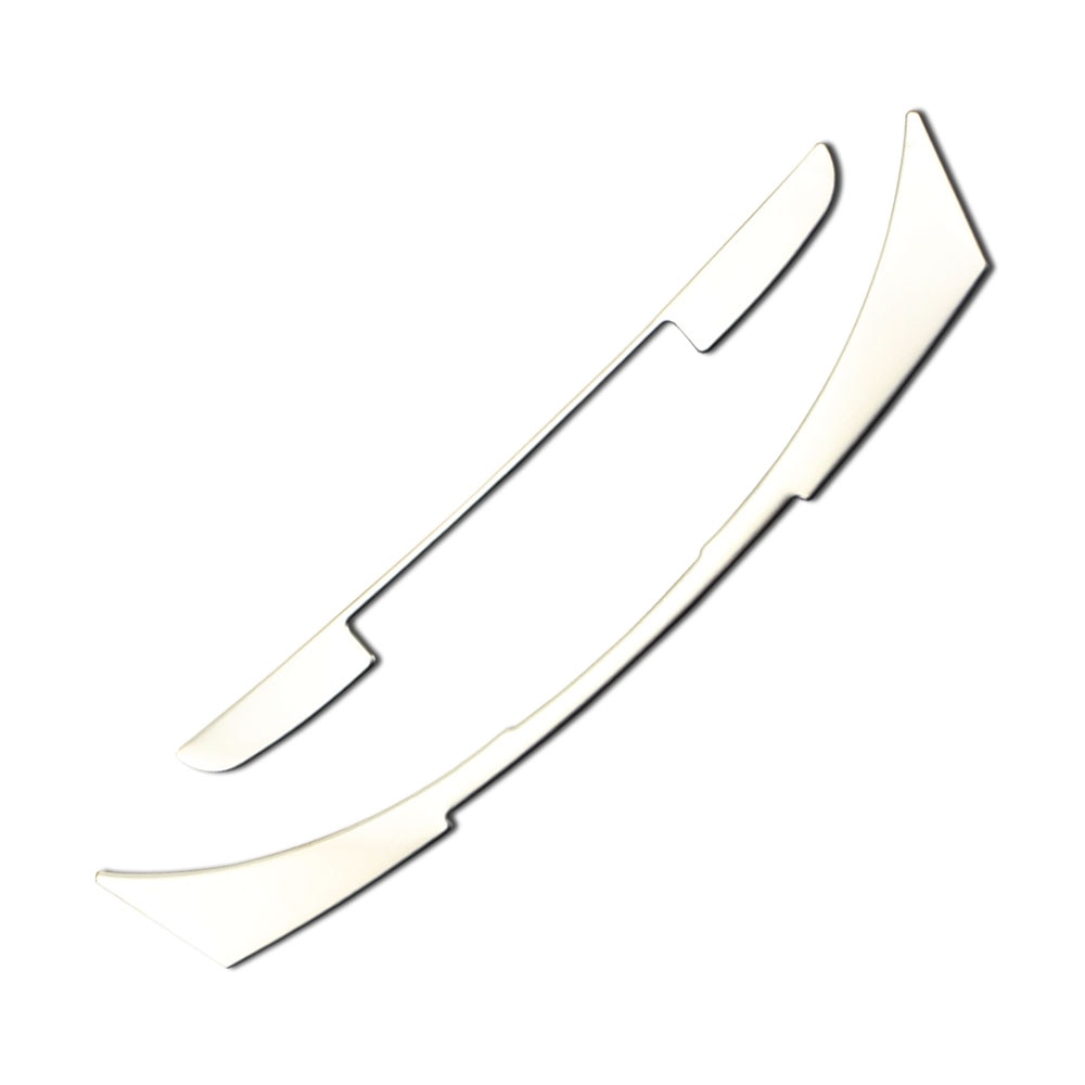 2 Stks/set Auto Centrale Dashboard Sticker Rvs Ac Airconditioning Panel Sticker Voor Peugeot 208 Jaar