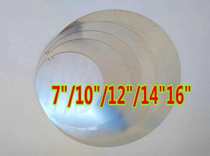 2mm Aluminum 3003 Blank Round plates 7"/10"/12"/14"/16" inch Disc Circle Flat Sheet DIA 180/250/280/350/400mm