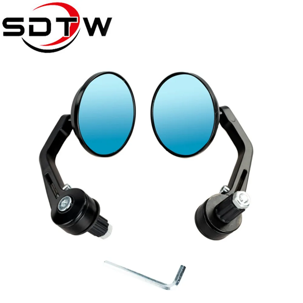 Accesorios para motocicleta, espejos retrovisores con extremo de barra redonda de 7/8 "para Cafe Racer, espejos retrovisores para Moto y Scooters