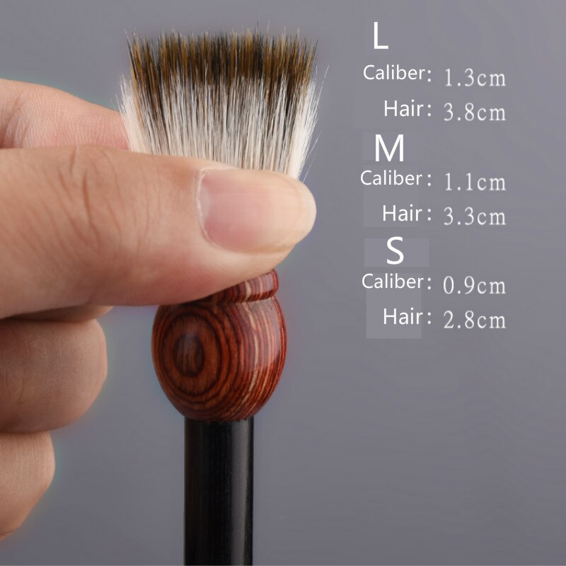Chinese Painting Calligraphy Brush Woolen Purple Rabbit Hair Chinese Brush Short Peak Calligraphy Painting Practice Art Brush