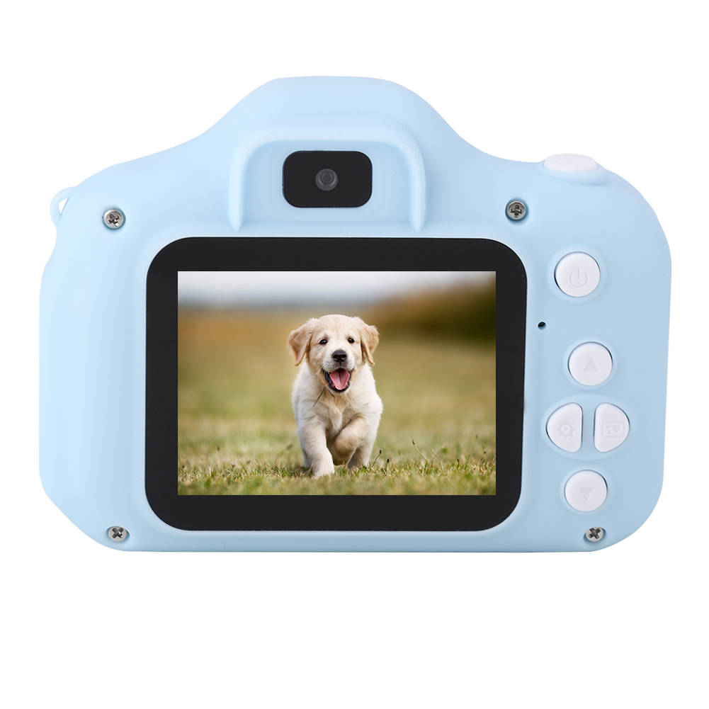 Mini Kinder 2.0 &quot;LCD HD Digital Dual Objektiv Kamera Video Recorder Camcorder Spielzeug Mit Dual Kameras-Blau