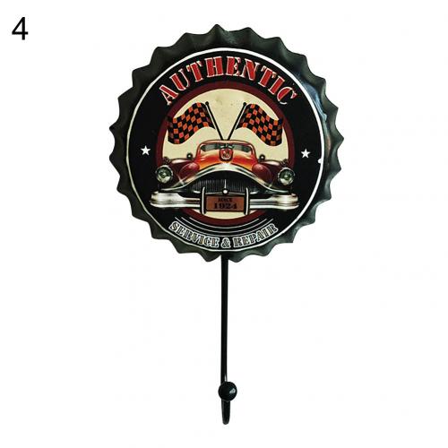 Creatieve Retro Metalen Bierfles Cap Teken Muur Haak Bar Pub Clue Decoratie: 4