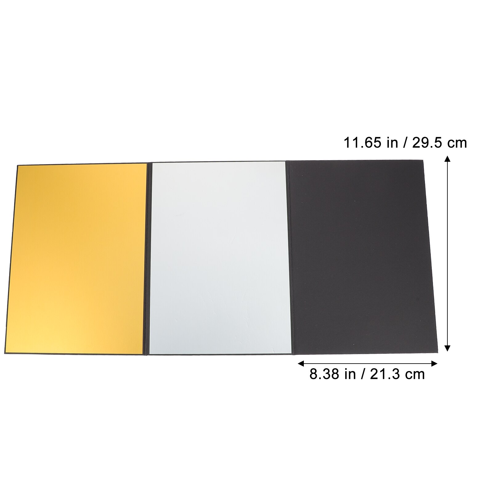 Reflective Display Board Foldable 4-color Board A4 Studio Photography Accessory
