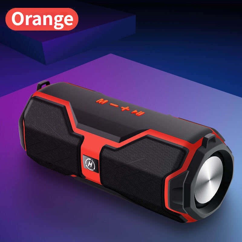 Outdoor Draadloze Bluetooth Speaker Tf Card Fm Radio 20W Subwoofer Draagbare Luidsprekers Met Subwoofer Bass Audio Video Consument: Orange