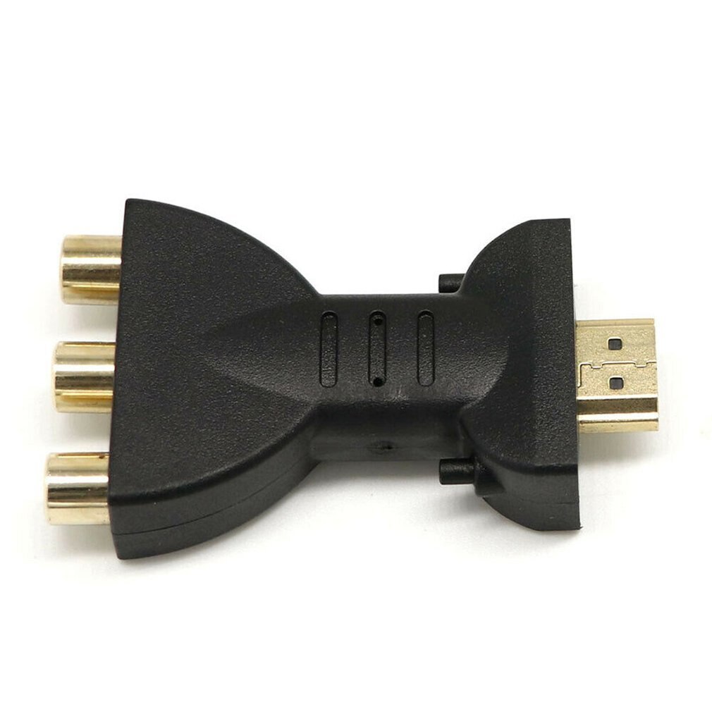 Gold-plated HDMI to 3 RGB RCA Video Audio Adapter AV Component Converter HDMI Cables Female-female ONLENY