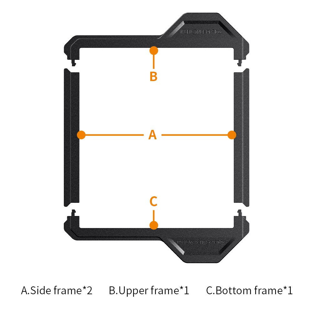 K&amp;F CONCEPT 100*100mm Lens Protection Bracket 2pcs Nano-X Pro Series