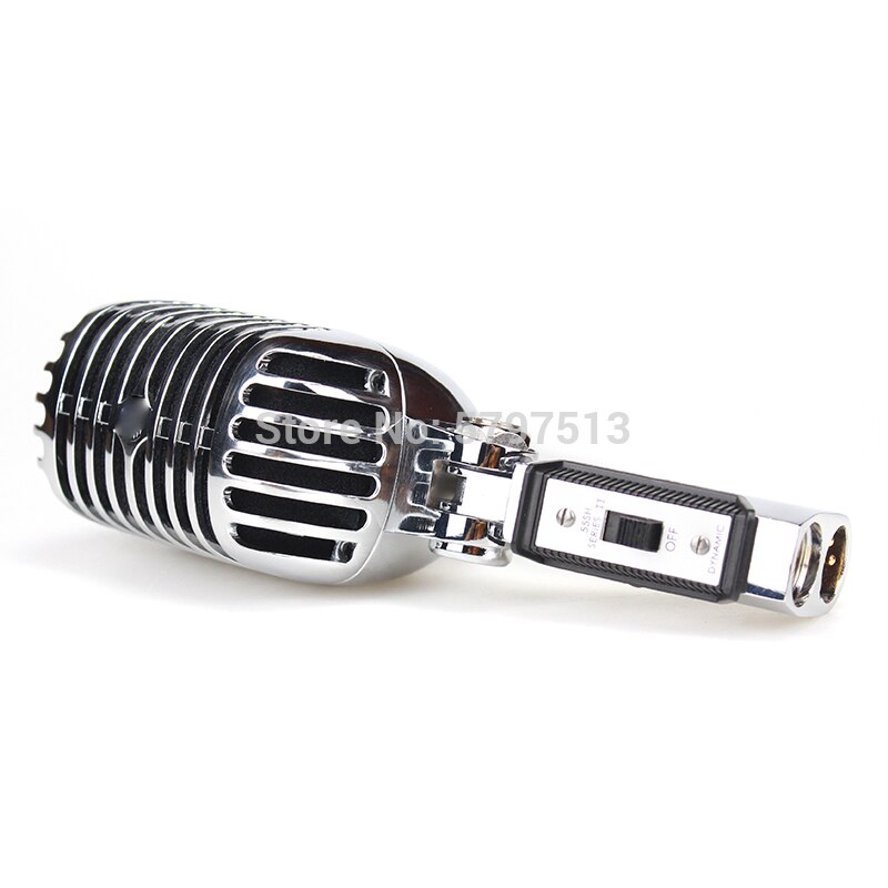 Silver 55SH II Cardioid Dynamic Microphone Mic Vocal Classical Style Karaoke Microphone for Shure 55SH Series